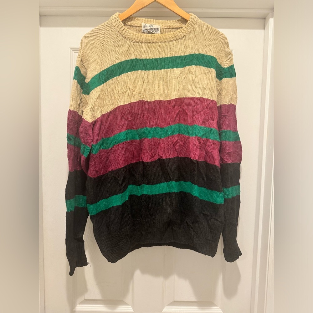 Vintage Sears & Roebuck stripped sweater large